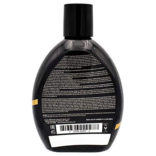 Millennium Tanning Solid Black Special Reserve 200X, Tanning Lotion w/Tattoo Protector, 13.5 Ounces