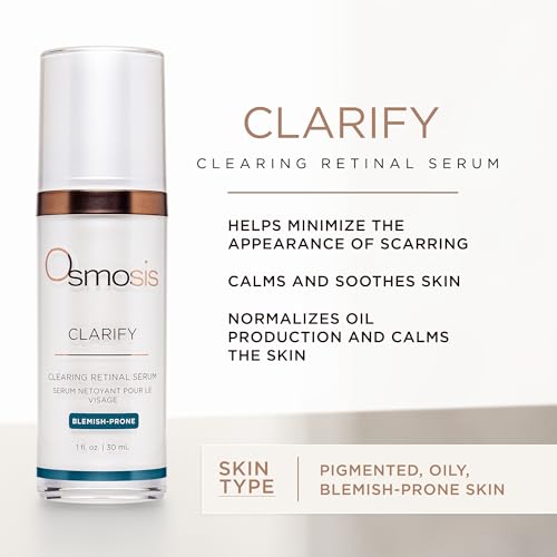 OSMOSIS Clarify Retinal Blemish-Prone Skin Serum - Supports Clear, Balanced Complexion, 1 Fl Oz