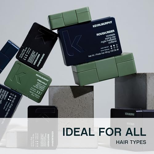 KEVIN.MURPHY ROUGH.RIDER Mouldable Hair Clay 1.1 oz Pack of 2 Strong Hold Matte Finish