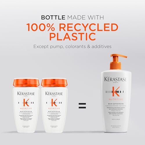 Kérastase Nutritive Bain Satin Riche Shampoo 16.9 Fl Oz for Dry Hair