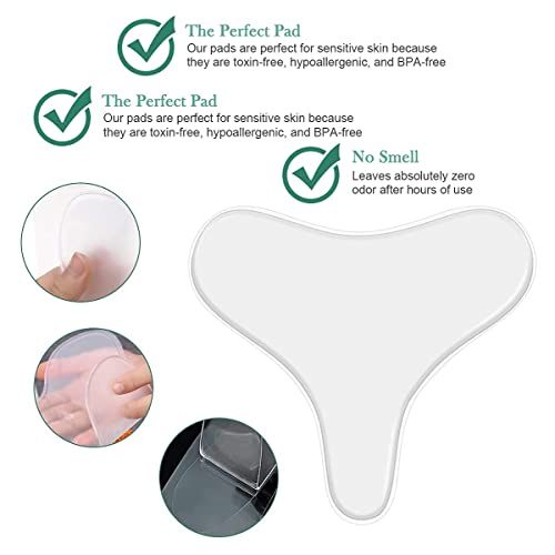 Neck Wrinkle Patches Reusable Chest Wrinkle Pads - 11 pcs Anti Wrinkles pads Silicone face patches for Skin Lines Prevention,Overnight Wrinkle Remover while Sleeping