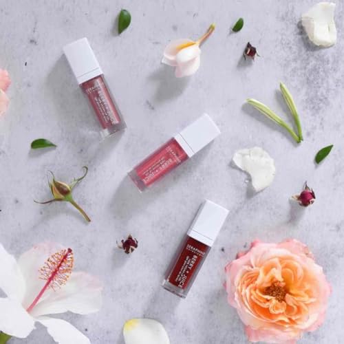 Vegan Lip Gloss - Berry + Juice Tinted Lip Gel with Shea & Fruit Extracts - Rose Currant