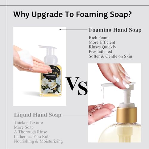 ROMIIE ZOI Gardenia Foaming Hand Soap Refill Set 3-Pack, 33.8 Fl Oz each