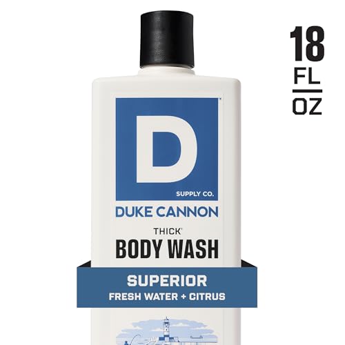 Duke Cannon Thick Body Wash - Superior, Men¡¯s Premium Body Wash, Deep Clean, Refreshing Scent, Large 18oz Bottle, Sulfate-Free, Moisturizing Formula (3 Pack)