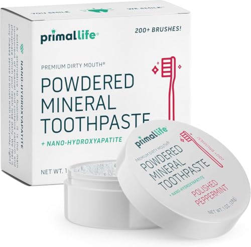 Polished Peppermint Organic Toothpowder - Vegan Natural Oral Care, 1 oz