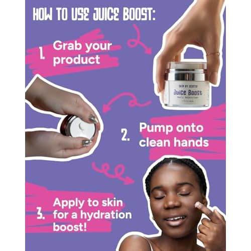 Juice Boost Daily Moisturizer 1.7 fl oz | Lightweight Hydrating Face & Body Cream with Aloe, Avocado Oil & Shea Butter | Soothing Daily Moisture for All Skin Types