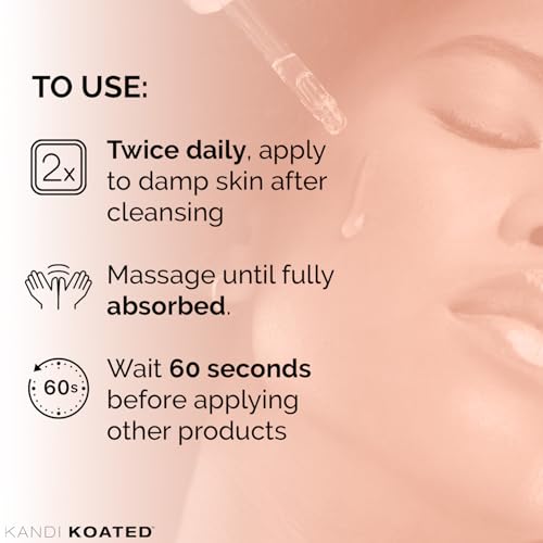 Kandi Koated Age-Renewal Sea Moss Serum by Kandi Burruss ? Hydrating Face Serum with Aloe, Hyaluronic Acid & Antioxidants ? Vegan, Firming Skincare for Glowing Skin, 1 fl oz