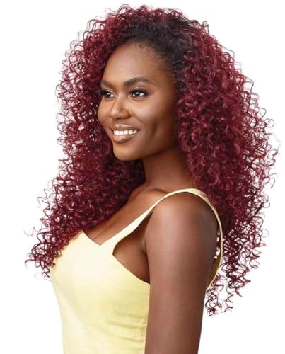Converti-Cap Outre Synthetic Wig - Dominican Bounce with Dark Brown Root & Gold Amber