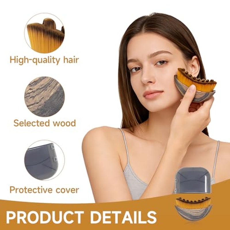 Lymphatic Contour Face Brush 2 Pack, for Lymphatic Drainage & Face Sculpting ? Dry Brush for Facial Massage, Anti-Puffiness, Detox & Glow, Ergonomic Design with Soft Bristles