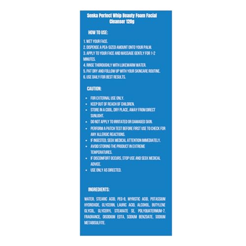 Senka Perfect Whip Beauty Foam Facial Cleanser 120g - Pack of 2 - Made in Japan - Free Hairband Included