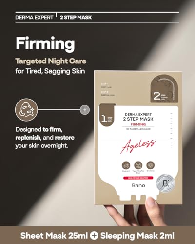 Firming 2-Step Face Mask Set - Hydrating & Glow Overnight Sheet Mask