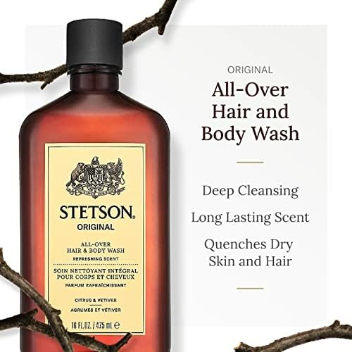 Men's All Over Hair and Body Wash - Original Scent - 16 oz, 3 Pack - Rugged Grooming