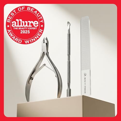 9 in 1 Professional Manicure Pedicure Set - Stainless Steel Nail Clippers, Nano File, Cuticle Nipper, Scissors, Tweezers, Travel PU Leather Case for Men & Women - Gift Idea - Brown