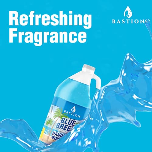 Bastion Blue Breeze Antibacterial Foaming Hand Soap Bulk Refill 128 oz – 1 Gallon, Rich Moisturizing Lather