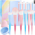 Docolor Fantasy Series Ⅲ Makeup Brush Set with Sponge & Bag – 16+3 Pcs Professional Face & Eye Brushes