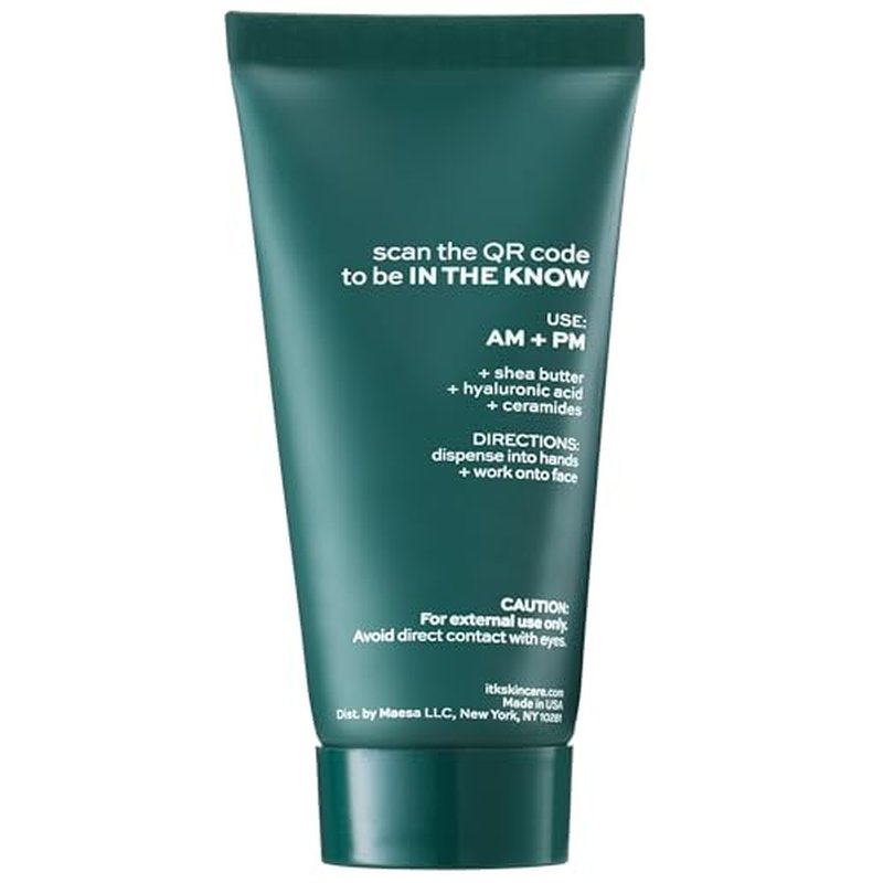 ITK Skincare Deep Moisture Anti Aging Face Cream With Hyaluronic Acid + Ceramides + Shea Butter For Nourishing Rich Hydration - Reduce Fine Lines + Wrinkles - Moisturize + Smooth Dry Skin