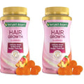 Nature's Bounty Hair Growth Gummies for Supporting Thicker, Fuller Hair with Biotin, Silicon & Arginine, Peach Mango Flavor ? Gluten Free, Contains No Lactose, Sodium or Fish, 60 Count/30 Servings
