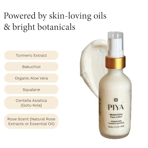 Piya Hydrating Face Lotion with Turmeric & Aloe Vera for All Skin Types