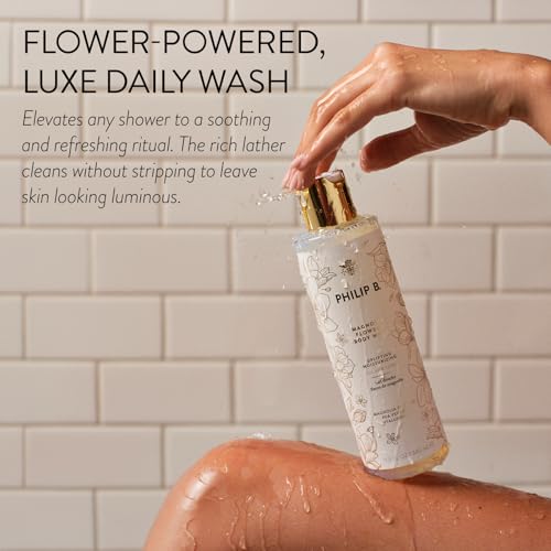 Magnolia Flowers Body Wash - Vegan, Hydrating Shower Gel with Orange Blossom - 11.5 Fl Oz