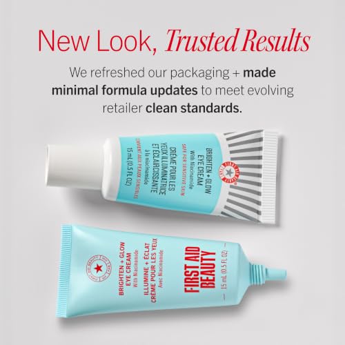Brightening Under Eye Cream with Niacinamide - Instant Glow & Dark Circle Treatment - 0.5 oz