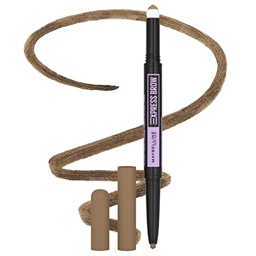 Maybelline Express Brow 2-In-1 Blonde & Light Blonde Pencil and Powder Eyebrow Makeup, 1 Count Each