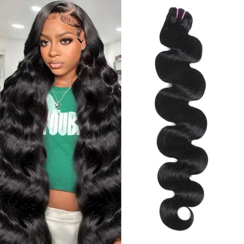 Black 18 Inch 15A Raw Human Hair Bundles Body Wave Virgin Indian Hair