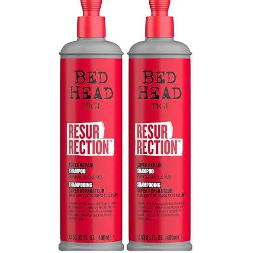 TIGI Bed Head Resurrection Repair Shampoo for Damaged Hair 13.53 fl oz (Pack of 2)