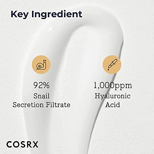 COSRX Snail Mucin 92% Moisturizer Gel Cream 3.52oz for Dry Sensitive Skin