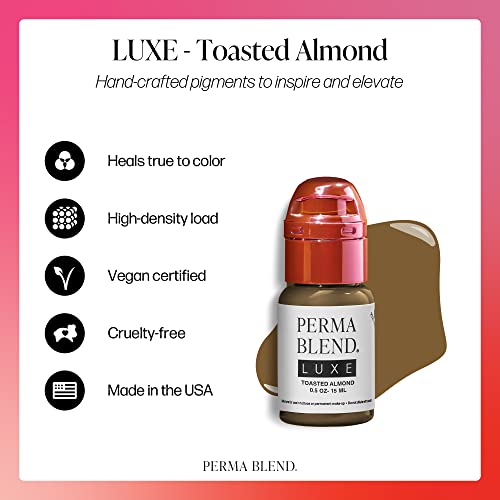 Microblading Ink for Eyeliner - Toasted Almond Vegan Cosmetic Tattoo Ink 0.5 oz