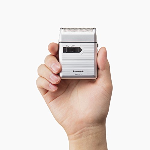 Travel Men's Shaver ES-RS10-S Silver - Compact Battery Operated Razor, 1 Pack