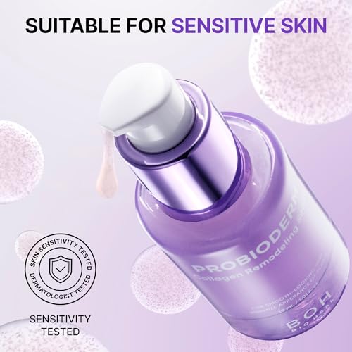 BIOHEAL BOH Collagen Remodeling Serum + Gel Mask | Firming & Pore-Tightening Skincare Set with Collagen & Peptides | Hydrating Daily Serum + 6 Hydrogel Masks