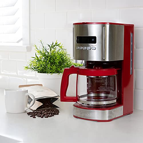 Stainless Steel 12-Cup Programmable Coffee Maker with Glass Pot & Bold Brew