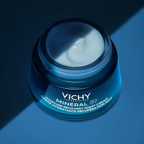Vichy Minéral 89 Night Moisturizer - Hydrating Face Cream with Hyaluronic Acid
