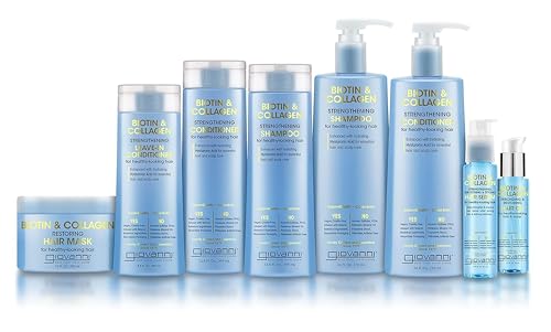 Biotin & Collagen Hair Care Set with Hair Oil, Shampoo & Conditioner - 9.9 Fl Oz Pack of 3