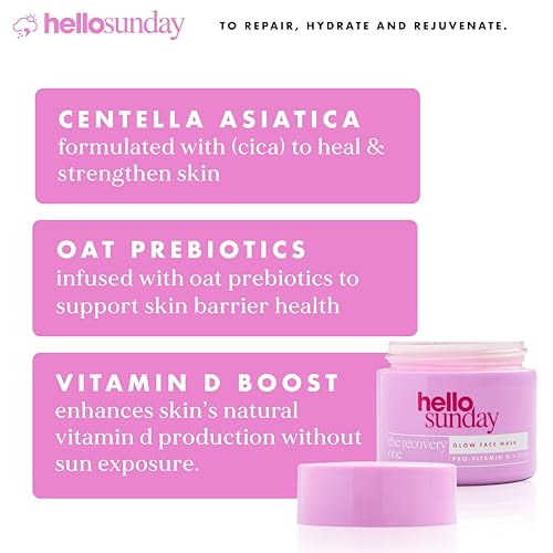 Glow Face Mask for Skin Recovery and Nourishment - 1.7 oz