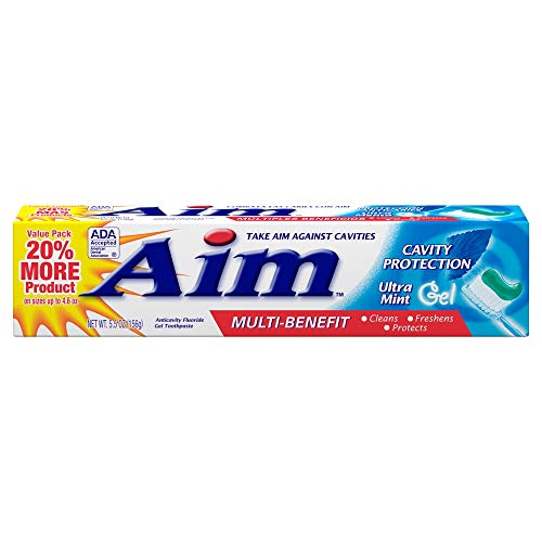 Multi-Benefit Cavity Protection Gel Toothpaste - Ultra Mint, 5.5 oz Pack of 11 (Mint Variant)