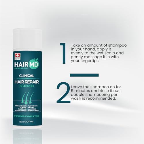 HairMD Transplant Repair Shampoo 250ml | Biotin & Regrowth Formula for Post-Transplant Hair Care