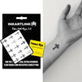 INKARTLINK Semi Permanent Tattoo, Exquisite Packaging Unique Design, Realistic Tattoo Advanced Tattoo Technology Waterproof Cruelty-free Non-reflective (Mini Cross)