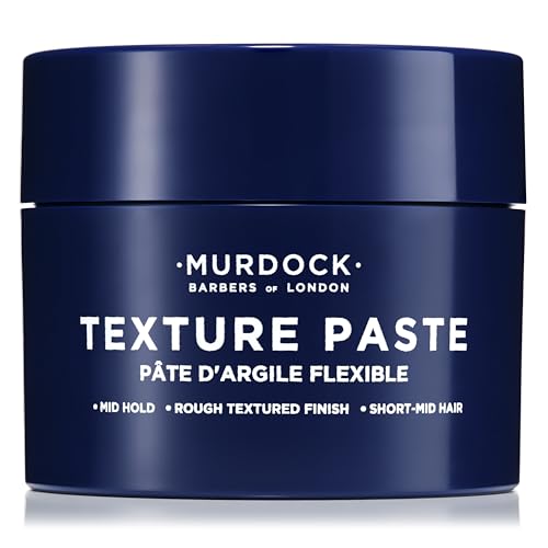 Murdock London Texture Paste - Soft Hold, Low Sheen Hair Styling Paste for Men, Rough Textured Finish, Lightweight, 1.76 fl oz - Variation