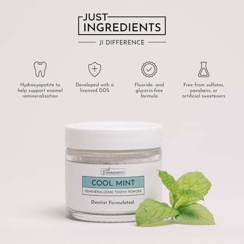 Remineralizing Tooth Powder - Fluoride-Free, 1 oz - Gentle Oral Care for Sensitive Teeth - Pack of 1