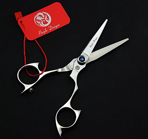 Purple Dragon 5-Inch Hair Cutting Scissors - Professional Salon Barber Shears with Bag