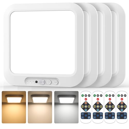 Rechargeable Motion Sensor Closet Light 3CCT 7-Inch 6000mAh Battery Operated Ceiling Light