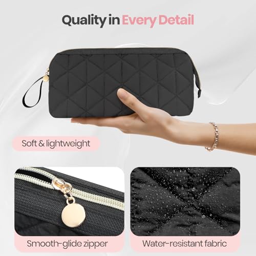 Hair Tools Travel Bag with Separate Heat Resistant Mat, Large Portable Organizer Bag for Women to Store Hair Dryers, Flat Irons, Curling Irons, Straighteners & Hair Accessories, Black