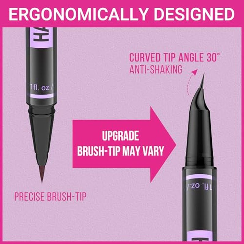 iMethod Eyebrow Pen - Eyebrow Pencil Magic 2-in-1 Eye Brow Pencils for Women with 4-Fork-Tip and Precise Brush-Tip Create Natural Hair-Like Brows, Last All Day, Microblading Eyebrow Pen, Dark Brown