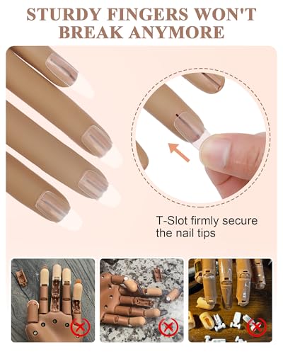 Practice Hand for Acrylic Nails Silicone Nail Practice Hand - 13.7x6.29x1.88in Variation of THIS listing
