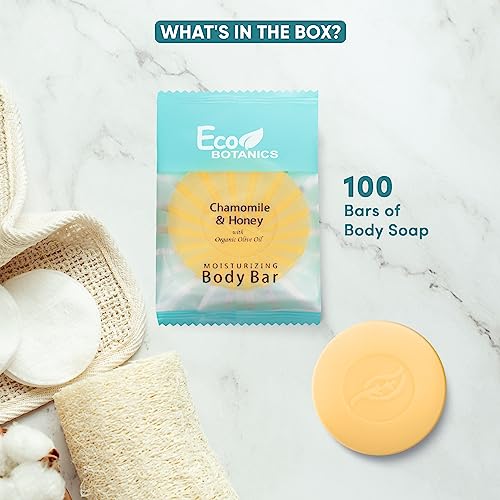 100 Count Travel Size Bar Soap - Moisturizing, Paraben-Free Guest Amenities