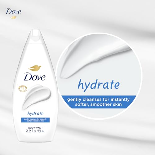 Dove Body Wash Hydrate 4-Pack ? Moisturizing Cleanser for Smooth, Soft Skin, 25.3 Oz Ea