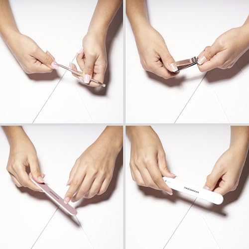 Rose Gold Manicure Kit with Clipper, Pushy & Nail Files - Tweezerman