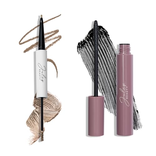 Julep Brow 101-2-in-1 Eyebrow Pencil and Tinted Brow Gel - Blonde - Waterproof - All Day Hold - Fill Define and Shape Brows + Length Matters Buildable Lengthening Lash Mascara Black