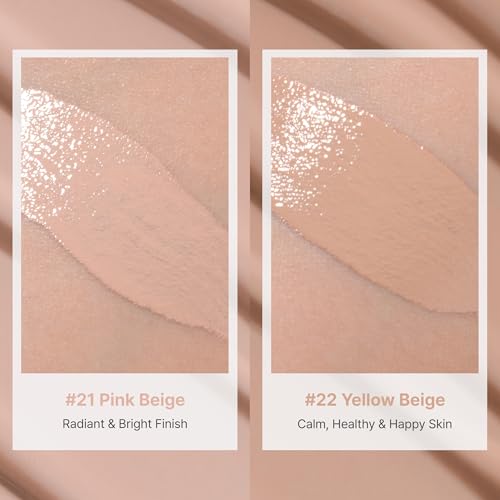 TROIAREUKE Seoul "Bridal" Cushion Foundation(#22, Yellow Beige), Korean Cushion Foundation, K-Beauty, Hydrating, Long-lasting, Lightweight, Natural Finish, Anti-Aging, Moisture, Whitening, SPF 50+